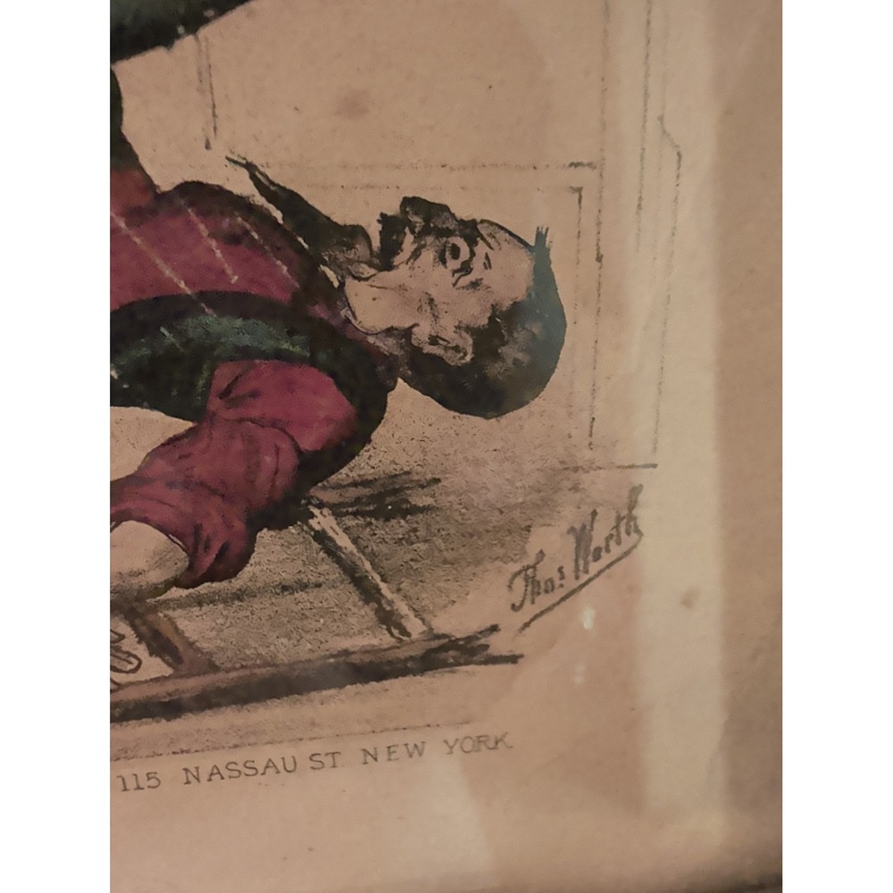 RARE 1880 Currier & Ives "Crack Trotter" Thomas Worth Horse Prints Kennedy - Picture 9 of 10